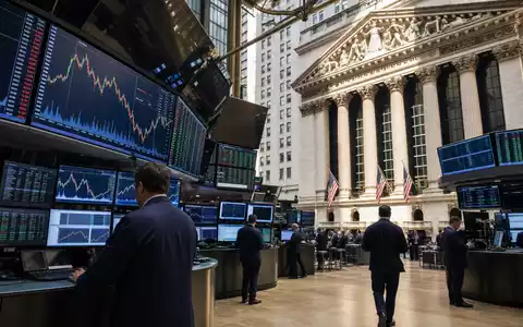 Oracle Corporation US68389X1054 gezeigt in einem Börsen-Editorialfoto vor der New York Stock Exchange NYSE - Foto: THN
