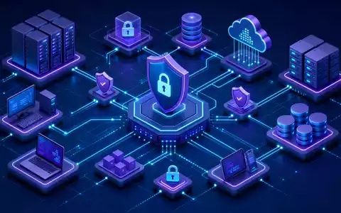 Palo Alto Networks US6974351057 dargestellt als isometrische 3D-Illustration eines Zero-Trust-Netzwerks mit Sicherheitssymbolen - Foto: THN
