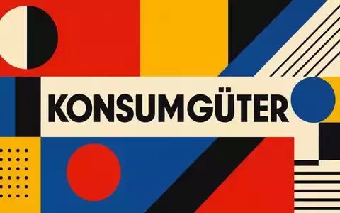 Clorox Co. Sektor US1890541097 als Bauhaus-Grafikposter mit geometrischen Primärfarben, Formen und KONSUMGÜTER-Schrift - Foto: THN