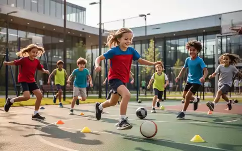Eine Gruppe von Kindern und Jugendlichen spielt aktiv im Freien, was Bewegung und Gesundheit symbolisiert. - Foto: über boerse-global.de