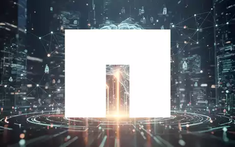 Abstrakte Darstellung von künstlicher Intelligenz und Datenakquise mit leuchtenden, vernetzten digitalen Elementen, die Innovation im Technologiesektor symbolisieren. - Foto: über boerse-global.de
