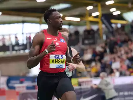 Gegen 100-Meter-Rekordler Owen Ansah läuft ein Verfahren der Nationalen Anti Doping Agentur. (Archivbild) - Foto: Bernd Thissen/dpa