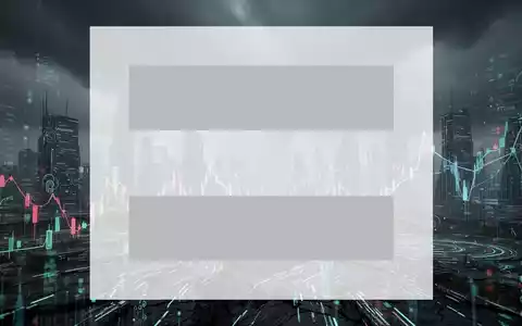 Abstrakte, atmosphärische Szene, die den Technologiesektor darstellt, mit dunklen, stürmischen Himmeln über einer futuristischen, datengesteuerten Landschaft, die einen raschen Rückgang auf dem KI-Markt symbolisiert. - Foto: über boerse-global.de