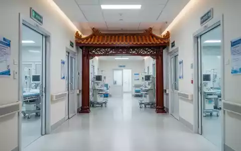 Ein moderner Krankenhausflur in Vietnam, der fortschrittliche medizinische Geräte und subtile traditionelle Architekturmerkmale zeigt. - Foto: über boerse-global.de