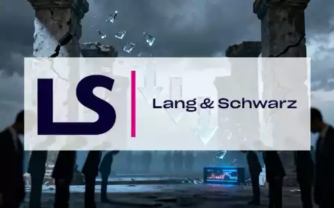 Abstrakte, atmosphärische Darstellung eines starken Rückgangs im Finanzsektor mit dunklen Tönen und einem Gefühl des Wertverlusts. - Foto: über boerse-global.de