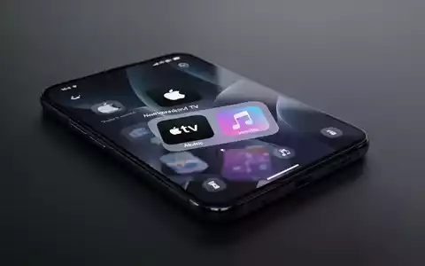 Ein Smartphone mit Apple TV und Musik-Widgets auf dem Startbildschirm. - Foto: über boerse-global.de