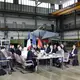 In einer Wartungshalle auf dem Militärflugplatz Nörvenich tagt der deutsch-französische Verteidigungs- und Sicherheitsrat. - Bild: Rolf Vennenbernd/dpa