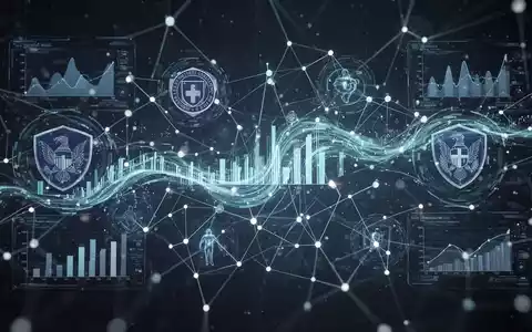 Abstrakte Darstellung von Gesundheitsdaten, die durch ein digitales Netzwerk fließen, symbolisierend Prävention und Vernetzung im Gesundheitssystem. - Foto: über boerse-global.de
