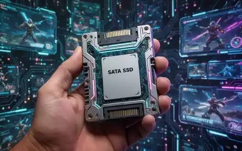 Eine Hand hält eine maßgefertigte physische Spielmodul-Kassette im Retro-Stil mit SATA-SSD-Anschluss. - Foto: über boerse-global.de