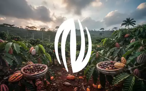Übersicht über eine Kakaoplantage unter einem dynamischen Himmel, der Widerstandsfähigkeit in der Landwirtschaft andeutet. - Foto: über boerse-global.de
