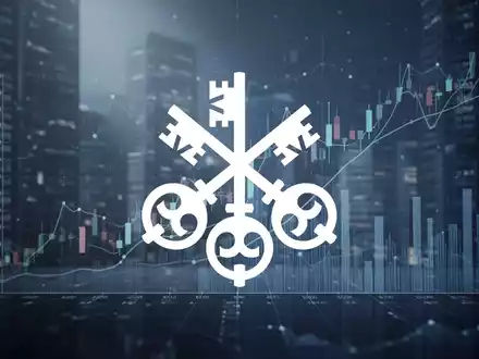 Abstrakte Finanzszene mit kühlen Blautönen, die Vorfreude und Datenanalyse vor wichtigen Bekanntmachungen darstellt. - Foto: über boerse-global.de