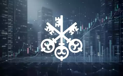 Abstrakte Finanzszene mit kühlen Blautönen, die Vorfreude und Datenanalyse vor wichtigen Bekanntmachungen darstellt. - Foto: über boerse-global.de