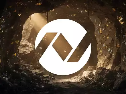 Abstrakte, atmosphärische Szene des Bergbausektors, mit goldenem Licht, das durch eine dunkle Höhle auf mineralreiche Felsen fällt. - Foto: über boerse-global.de