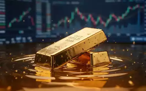 Ein glänzender Goldbarren, teilweise in flüssiges Gold getaucht, in einem professionellen Finanzumfeld. - Foto: über boerse-global.de