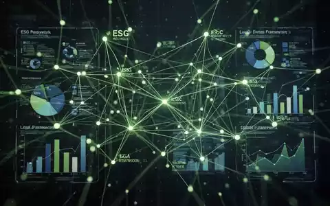 Eine abstrakte Visualisierung von Datenpunkten und verbundenen Linien, die Nachhaltigkeitsberichterstattung und strategische Steuerung symbolisieren. - Foto: über boerse-global.de