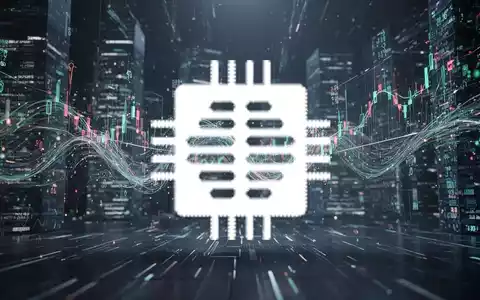 Abstrakte, atmosphärische Szene, die den Technologiesektor darstellt, mit fließenden Daten, die eine entscheidende Erwartungshaltung andeuten. - Foto: über boerse-global.de
