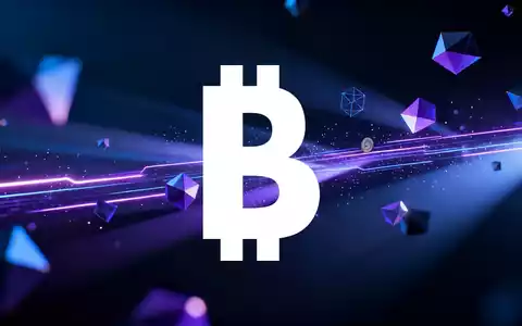 Abstrakte, dunkle Szene, die digitale Währung und Blockchain darstellt, mit leuchtenden Linien und geometrischen Formen. - Foto: über boerse-global.de