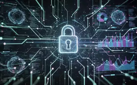 Eine futuristische digitale Benutzeroberfläche mit leuchtenden Linien und abstrakten Datenvisualisierungen, die KI-Transparenz und -Regulierung darstellt. - Foto: über boerse-global.de