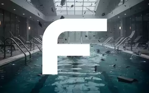 Eine abstrakte, atmosphĂ€rische Szene, die den Schwimmbad- und Wellnesssektor darstellt, mit gedĂ€mpften Farben und einem GefĂŒhl der Unsicherheit. - Foto: ĂŒber boerse-global.de