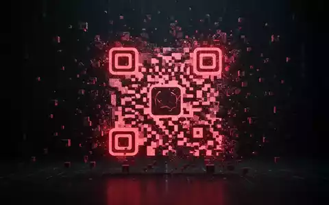 Leuchtender, fragmentierter QR-Code vor dunklem Hintergrund, der digitale Sicherheitsbedrohungen und Phishing darstellt. - Foto: über boerse-global.de