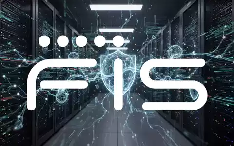 Abstrakte Darstellung von Cybersicherheit mit digitalen Datenströmen und leuchtenden neuronalen Netzwerken in einer dunklen Serverumgebung. - Foto: über boerse-global.de