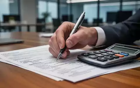 Eine Hand hält einen Stift über Steuerformularen und einem Taschenrechner auf einem Schreibtisch, mit einem Fokus auf die Dokumente. - Foto: über boerse-global.de