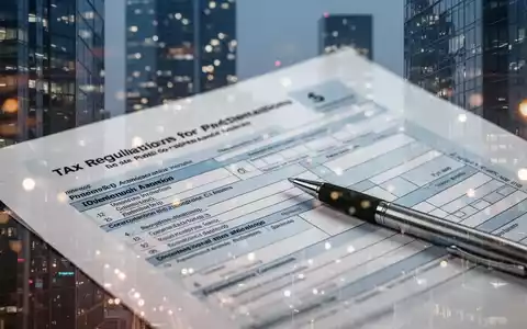 Ein Stift liegt auf einem komplexen Steuerformular oder juristischen Dokument, umgeben von verschwommenen Stadtsilhouetten und Bürogebäuden. - Foto: über boerse-global.de