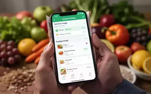 Handy mit Gesundheits-App zur Ernährungserfassung, umgeben von frischem Obst und Gemüse. - Foto: über boerse-global.de