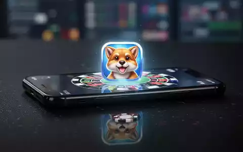 Ein Smartphone-Bildschirm zeigt ein harmloses Spiel mit einem Tier-Icon, überlagert von einem subtilen Glücksspielsymbol. - Foto: über boerse-global.de