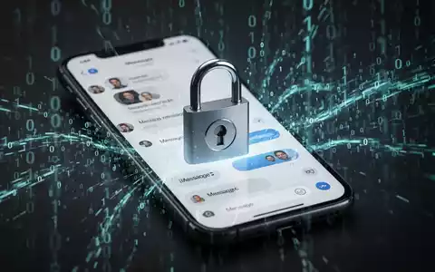 Ein digitales Vorhängeschloss auf einem Smartphone-Bildschirm, das verbesserte Sicherheit und Privatsphäre in Messaging-Apps symbolisiert. - Foto: über boerse-global.de