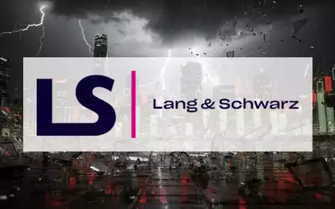 Dunkle, stürmische Finanzmarktszene mit starkem Regen und Blitzen, die einen schweren Börsenabsturz symbolisiert. - Foto: über boerse-global.de