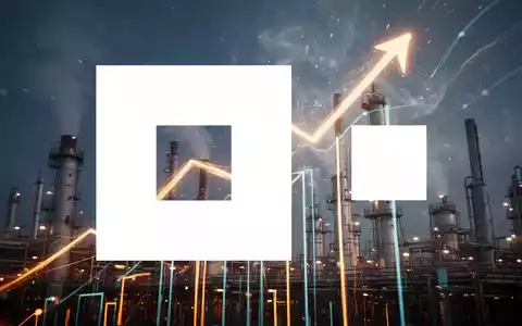 Abstrakte Darstellung der Chemieindustrie mit dynamischen, aufsteigenden Lichtstreifen und Raucheffekten, die Wachstum und positive Finanzergebnisse symbolisieren. - Foto: über boerse-global.de
