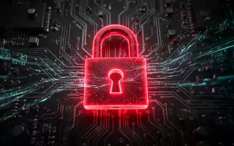 Rotes Vorhängeschloss-Symbol auf einer Leiterplatte, das Cybersicherheitsbedrohungen und Schwachstellen darstellt. - Foto: über boerse-global.de
