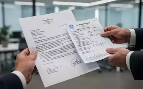 Eine Hand hält ein Kündigungsschreiben, während eine andere Hand ein ärztliches Attest danebenlegt, im Hintergrund ein Büro. - Foto: über boerse-global.de
