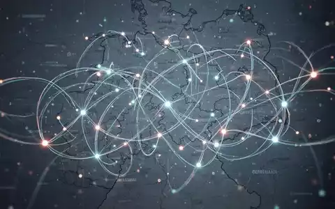 Digitale Schnittstelle mit verbundenen Linien und Knoten, die Datenfluss über einer dezenten Deutschlandkarte darstellt. - Foto: über boerse-global.de