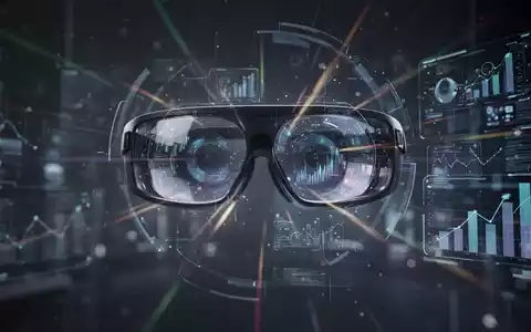 Abstrakte Szene, die den Sektor der Optik- und XR-Technologie darstellt, mit Lichtbrechungen und digitalen Überlagerungen. - Foto: über boerse-global.de
