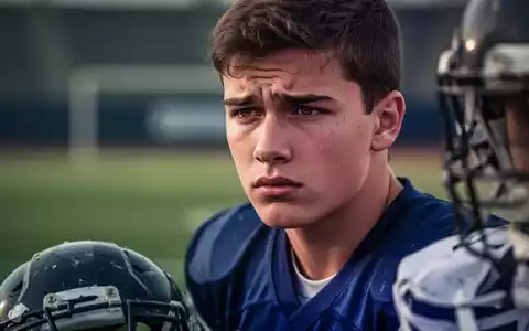 Ein junger Sportler mit nachdenklichem Ausdruck, im unscharfen Hintergrund ein Sportfeld. Fokus auf mentale und physische Gesundheit im Sport. - Foto: über boerse-global.de
