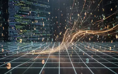 Digitale Illustration von unendlich erweiterten Datenzeilen über ein Tabellenraster hinaus, die große Datensätze und die Überwindung von Softwaregrenzen darstellt. - Foto: über boerse-global.de