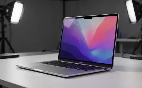 Nahaufnahme eines schlanken, modernen MacBook Neo Laptops auf einem minimalistischen Schreibtisch, mit Fokus auf Bildschirm und Tastatur. - Foto: über boerse-global.de