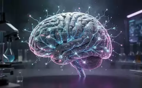 Ein gehirnförmiges Puzzle aus leuchtenden neuronalen Pfaden symbolisiert kognitive Stimulation und Demenzprävention. - Foto: über boerse-global.de
