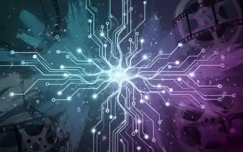 Leuchtendes neuronales Netz mit abstrakten kreativen Elementen, symbolisiert die Integration von KI in kreative Teams der Unterhaltungs- und Softwarebranche. - Foto: über boerse-global.de