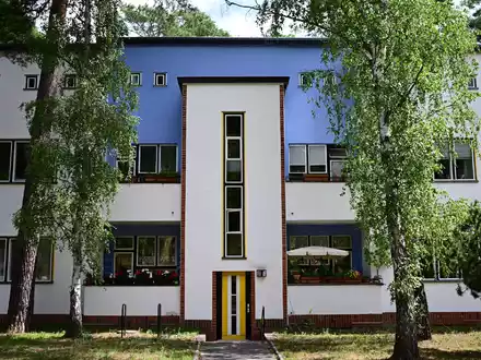 Die bunte Waldsiedlung Zehlendorf könnte schon bald zum Unesco-Welterbe gehören. - Foto: Sebastian Gollnow/dpa