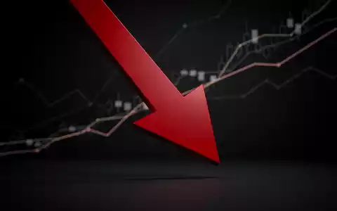 Ein roter Abwärtspfeil durchbohrt einen stilisierten Finanzchart, der einen Aktienkursrückgang nach einer Kapitalerhöhung symbolisiert. - Foto: über boerse-global.de