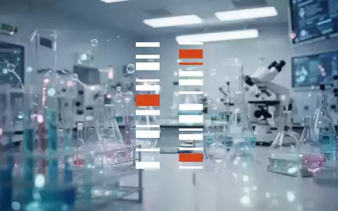 Eine sterile, futuristische Laborumgebung mit weichen, kühlen Lichtern und verschwommenen wissenschaftlichen Geräten, die Fortschritt and Optimismus in der Biotechnologie darstellen. - Foto: über boerse-global.de