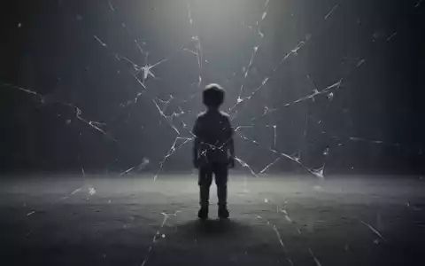 Eine abstrakte, düstere Darstellung, die die psychologischen Folgen von Kindesmissbrauch symbolisiert, mit der Silhouette eines Kindes in einem leeren Raum. - Foto: über boerse-global.de