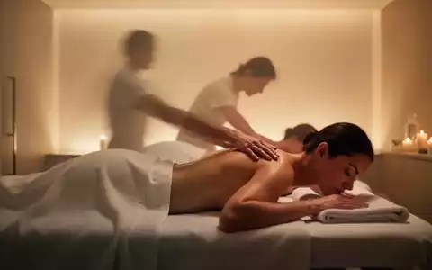 Eine Person erhält eine entspannende Massage in einem ruhigen Spa mit weichem Licht, symbolisiert ganzheitliche Gesundheit und Schmerzlösung. - Foto: über boerse-global.de