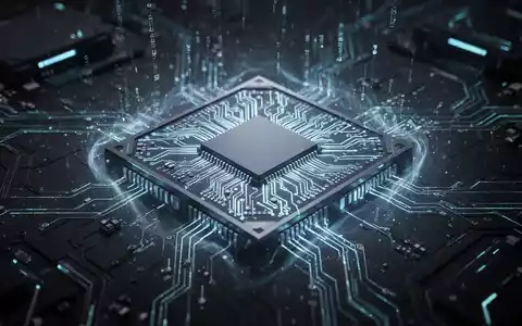 Ein leuchtender, hochdetaillierter Mikrochip mit komplexer Schaltung, der fortschrittliche Computerverarbeitungsleistung repräsentiert. - Foto: über boerse-global.de
