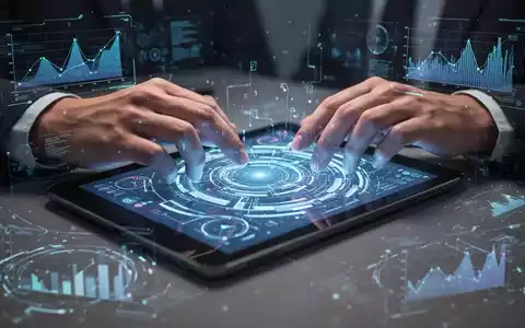 Hände lösen ein digitales Rätsel auf einem leuchtenden Tablet, umgeben von Datendiagrammen, das kognitive Training darstellt. - Foto: über boerse-global.de