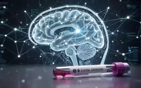 Ein futuristisches Bild, das ein menschliches Gehirn mit einem darüberliegenden, leuchtenden neuronalen Netzwerk und Datenpunkten zeigt. - Foto: über boerse-global.de
