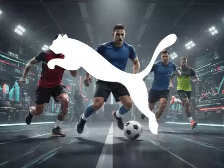 Abstrakte, atmosphärische Szene, die die Sportbekleidungsindustrie darstellt, mit Fokus auf Leistung und Markenpräsenz. - Foto: über boerse-global.de
